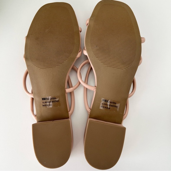 DV Dolce Vita Wisteria Double Knotted Band Slide Sandals Nude - Picture 8 of 10